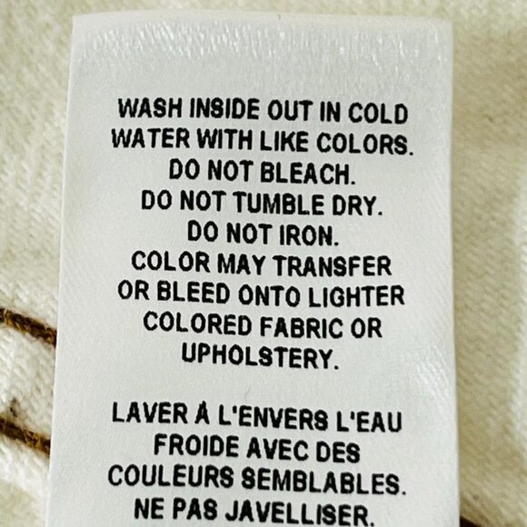 Frame Rigid Denim Straight Full Length Jeans Size 27 Off White - Picture 16 of 16